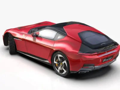 Ferrari 12 Cilindiri 2025  Low-poly 3D model