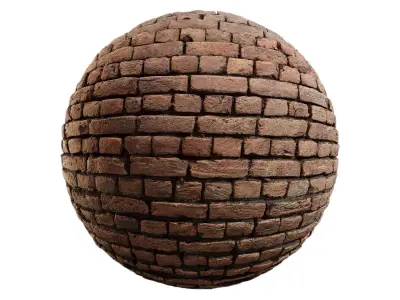 Old Red Brick Wall Texture