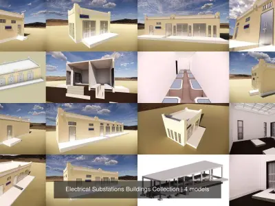 Electrical Substations Buildings Collection