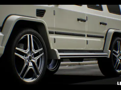 SUV 01 Driveable Animated Realistic Low-poly 3D model