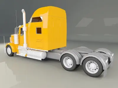 Truck  3D model  Low-poly 3D model