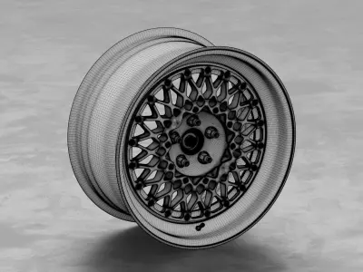 BBS E48 Wheel 3D Model 3D model