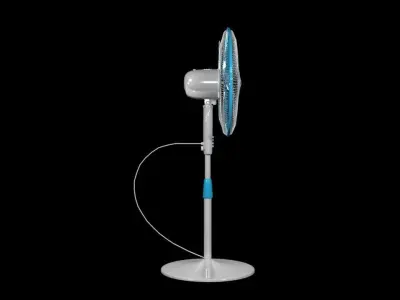 MODEL FAN RIGGED Free 3D model