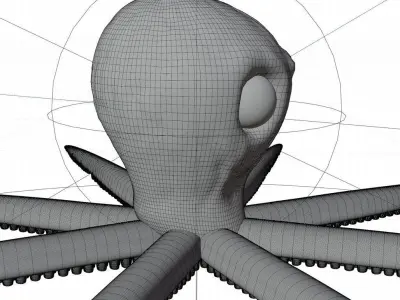 Octopus  Low-poly 3D model