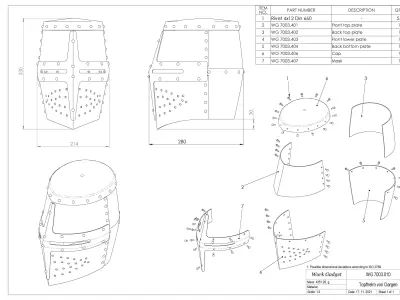 WG 7003 - Topfhelm von Dargen 3D print model