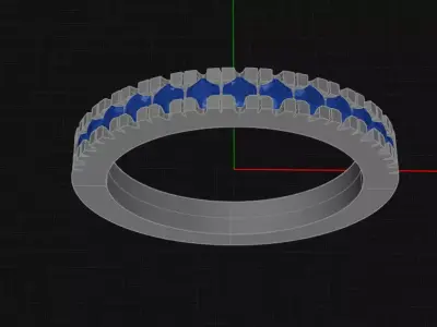 Wedding Ring 3D print model