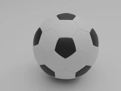 Simple Football Ball Free 3D model
