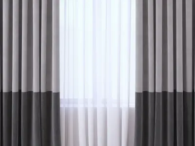 Set 108 Curtains 3D model