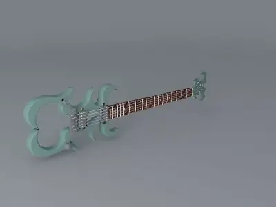 Strange guitar Free 3D model