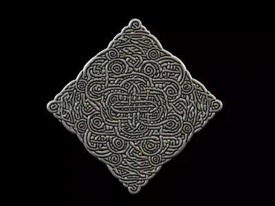 Celtic Knot Coaster 3D print model