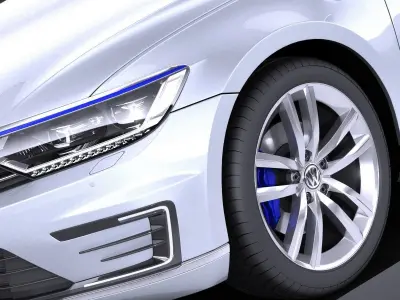 Volkswagen Passat Variant GTE 2015 VRAY 3D model