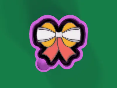 Ribbon Silicone Mold freshie 3D print model