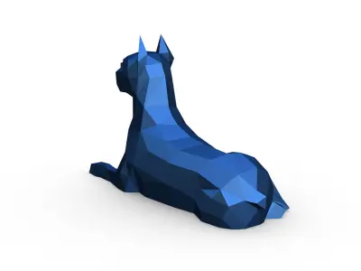 Boxer figure 3D print model