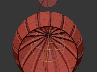 SALICE pendant light with shade 3D model