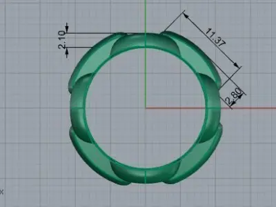 Chain Ring 2642 3D print model