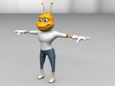 Sportive ant model 3D model