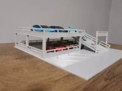 2 floor garage 1 64 scaled 3D print model