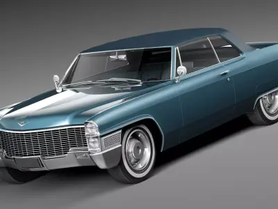 Cadillac DeVille 1965 Convertible 3D model