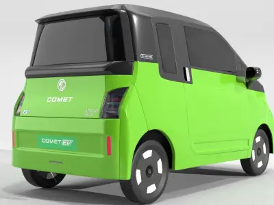 MG Comet Electrick Car Green 3D model