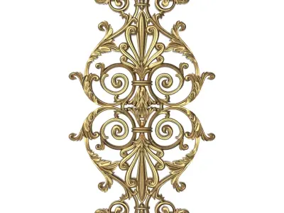 decorative pattern ready for 3D printing 3D model 10