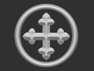 church furniture-cover altar grapevine 3D model