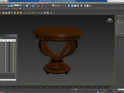 Classic wood side tables  jumbo collections 3D model