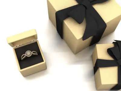 Engagement ring  3D print model