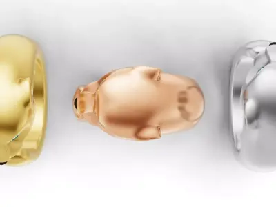 Panther Ring Medium 15mm-20mm 3D print model