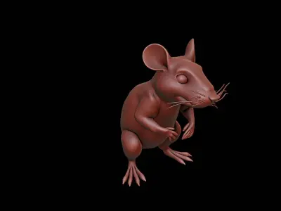 Rat Animal Sculpture 3D print model purchase