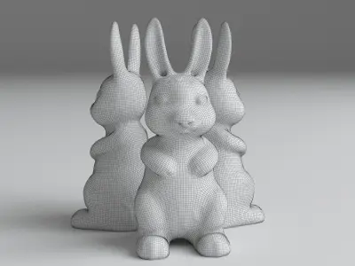 Chocolate bunny Free 3D model