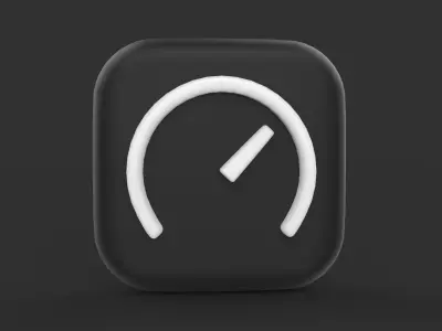 speed icon  3D model