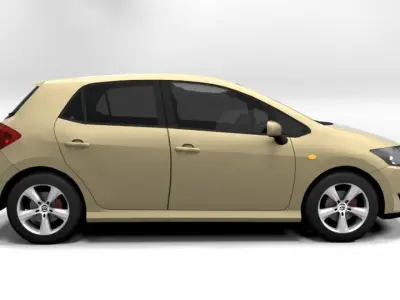 TOYOTA AURIS Low-poly 3D model