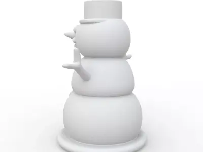 Snowman 3D Print Model 3D print model