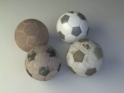 soccer ball 3D model 6