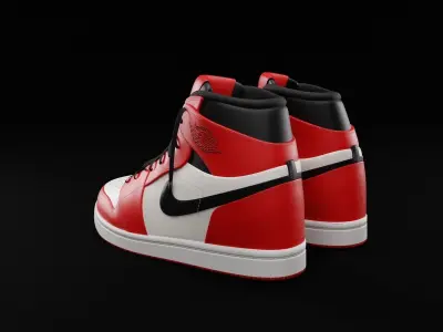 Air jordan sneakers Free 3D model
