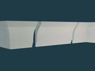  Ceiling Moldings 30 Pieces Low-poly 3D model