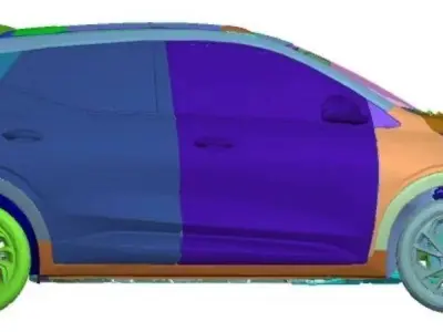 Chevrolet Bolt EUV Premier 2022 Vehicle 3d scan model 3D model
