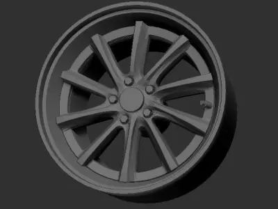 Weds Kranze Vishunu Wheels 3D Print Ready Model Rims 3D print model