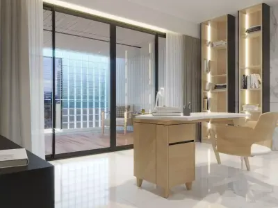 Design Bedroom Modern Low-poly 3D model