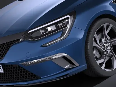 Renault Megane Estate 2017 3D model