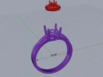 ring woman  3D print model 114