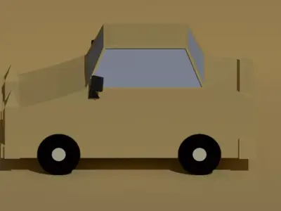 3d car4 paper car 3D model