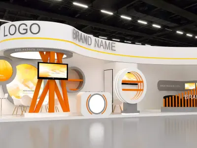 exhibition Low-poly 3D model