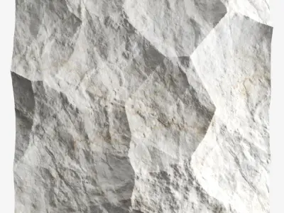 363-RockPanel piece of rock on wall 3D model