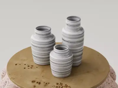 SET JARRONES DECORATIVOS - FLOREROS - VASOS 3D print model