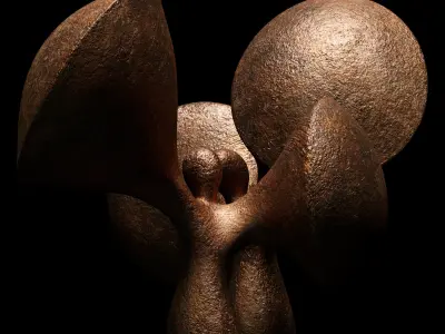 Sculptures of Abstraction Trumpet Woman 2011 3D model