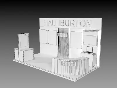 Booth Exhibition Stand a373a 3D model