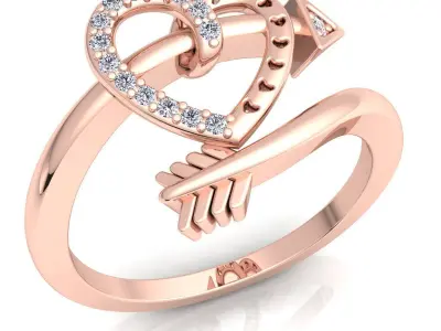 luxury Fancy Ring59 3D print model