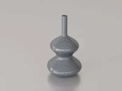 Earthenware jug 08 3D model