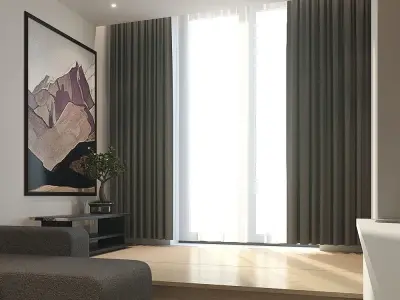 Hotel Room 3D Model Interior Scene 3D model